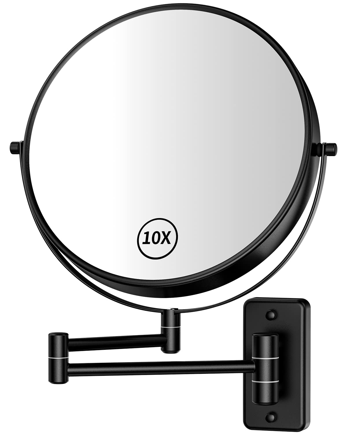 Gospire 9” Wall Mounted Lighted 1X/10X Magnifying Mirror with Touch Sensor
