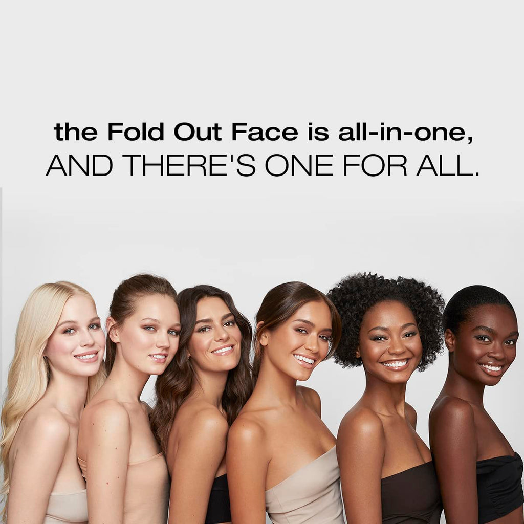 Woosh Beauty Fold Out Face Makeup Palette for Women, Nonrefillable – All-in-One Face Makeup Kit with Foundation, Concealer, Contour, Blush, Highlighter, Eyeshadow – Curated Shades by Skin Tone