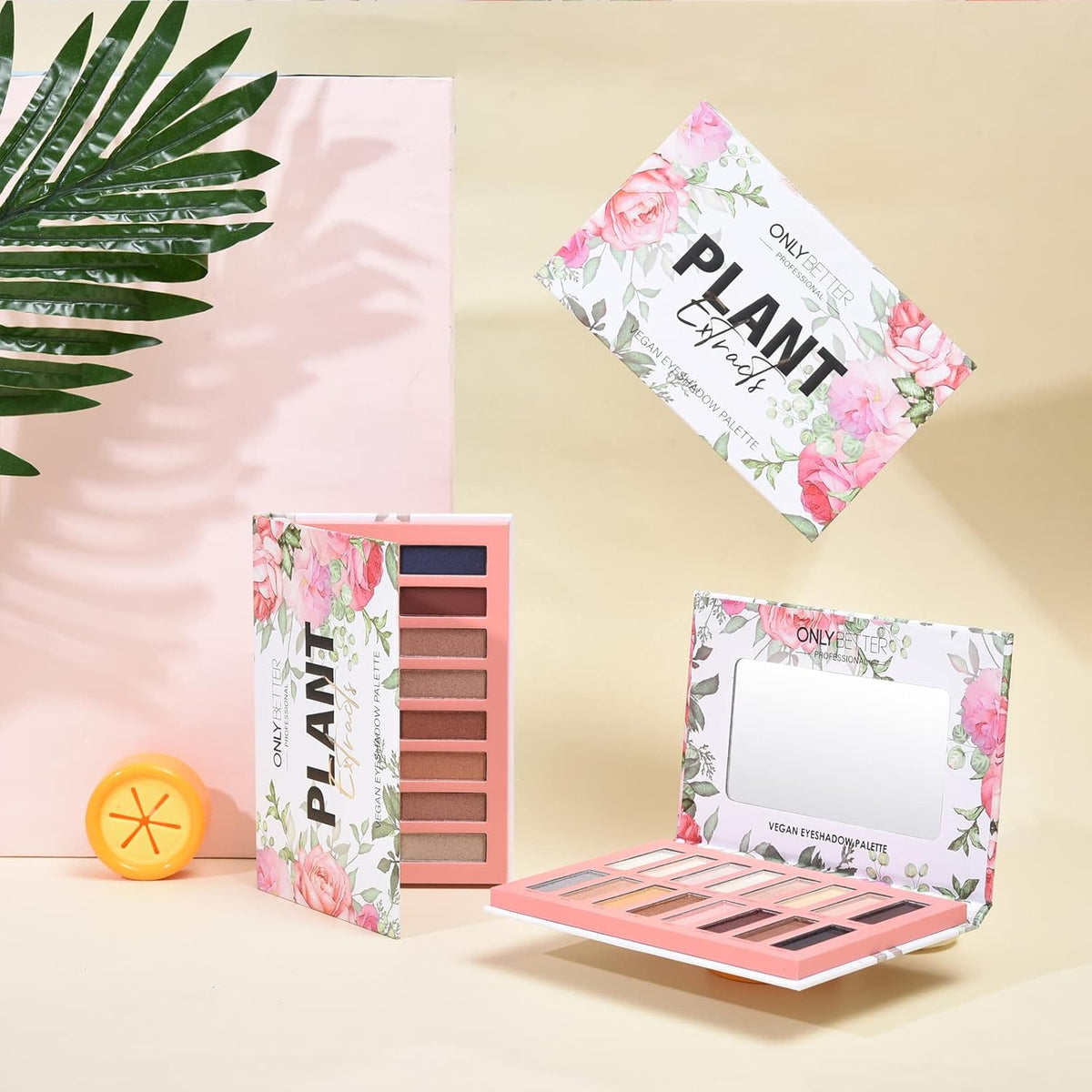 Organic Makeup Vegen Eyeshadow Palette with Mirror