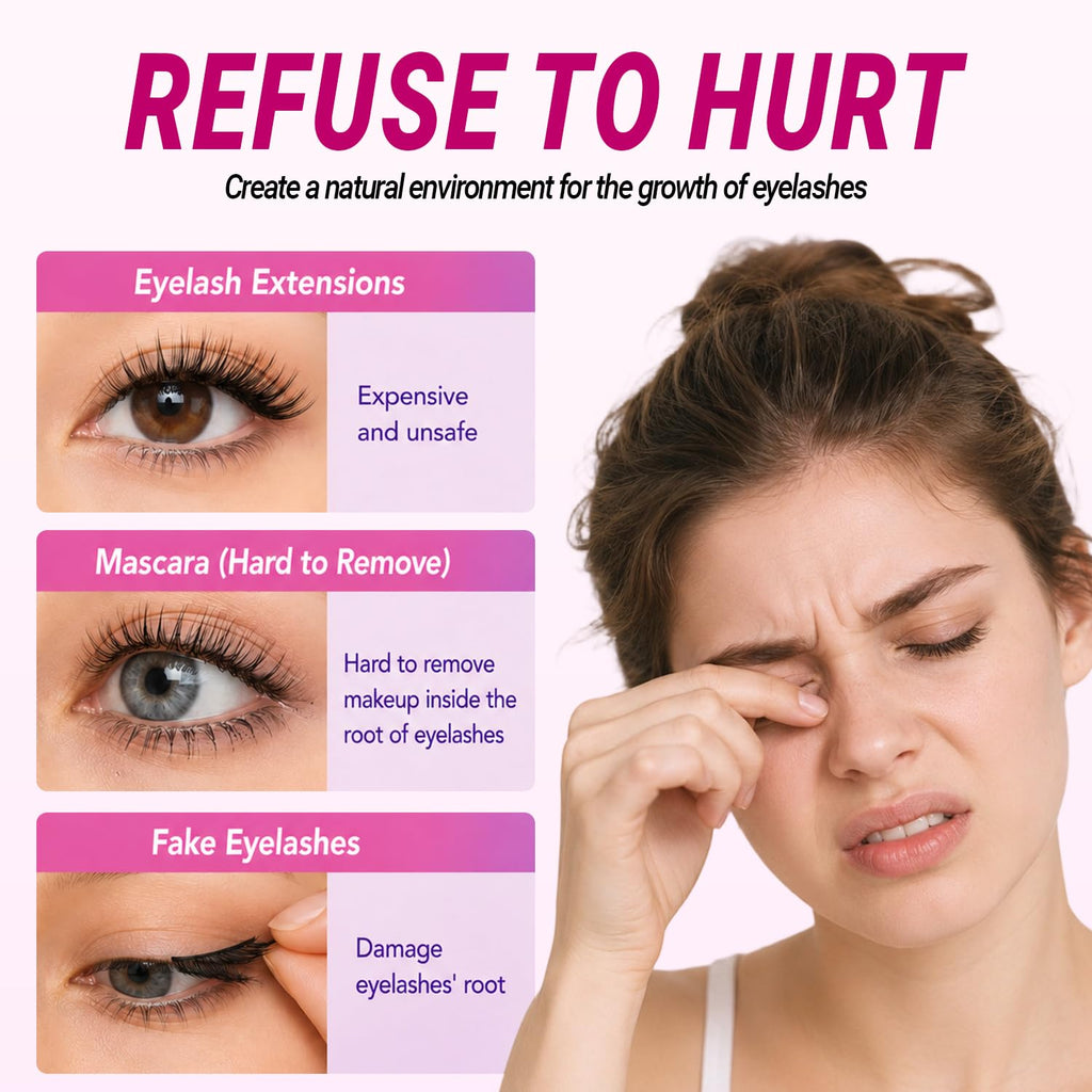 Eyelash Growth Serum-2 Pack Peptides Formula for Fuller Lashes,Brows,10ml | Lash Growth Serum With Ultra-Fine Precision Brush And Suitable For Sensitive Eyes and Lash Extensions.