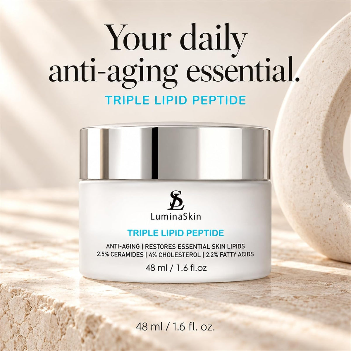 Triple Lipid Peptide - Restore & Fix Mature Skin Advanced Anti-Aging Cream for Radiant, Smooth Skin