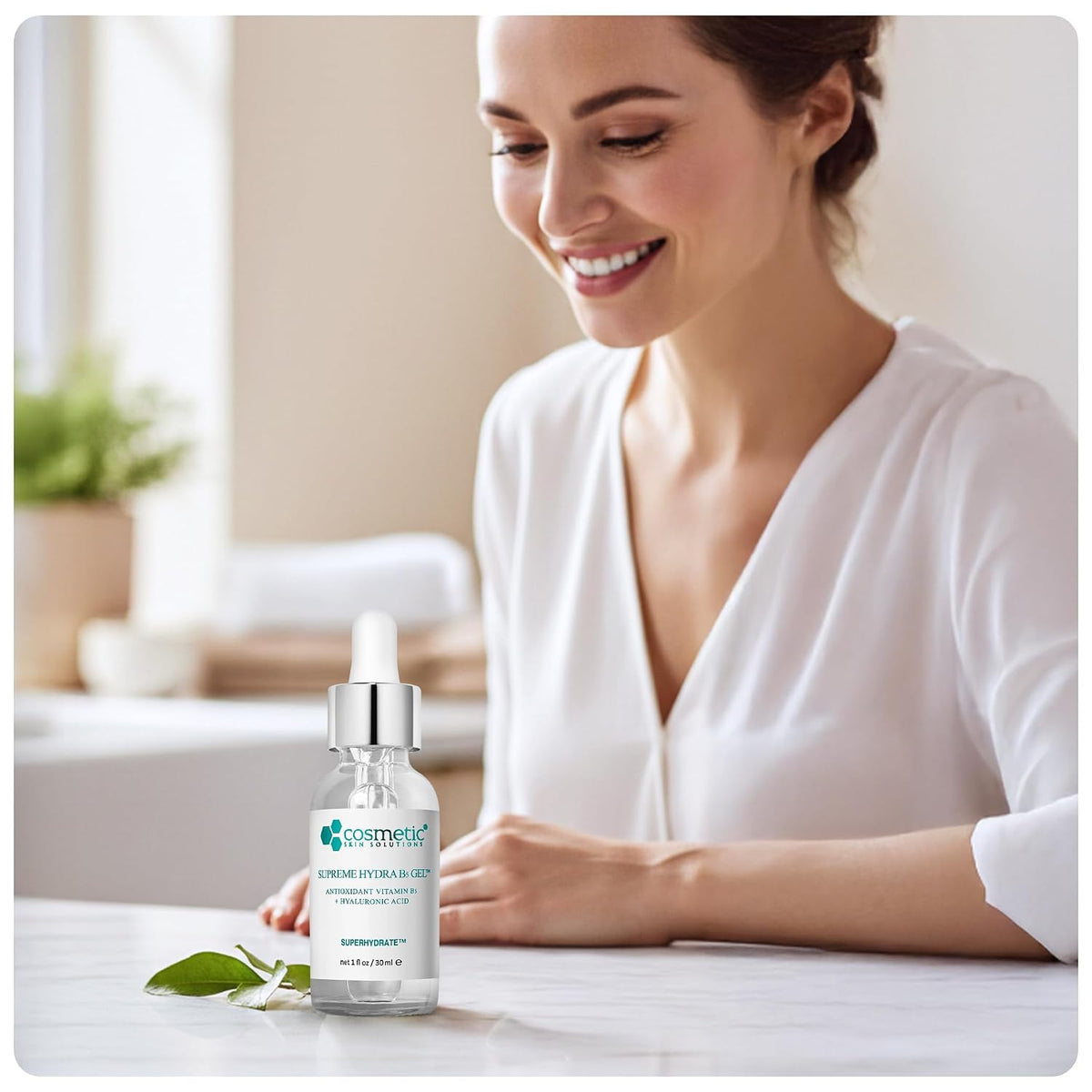 Supreme Hydra B5 Gel for Face, Deeply Moisturizing Vitamin B5 & Hyaluronic Acid Gel, Oil-Free Hydrating Moisturizer for Smooth, Plump Skin – 2 fl oz