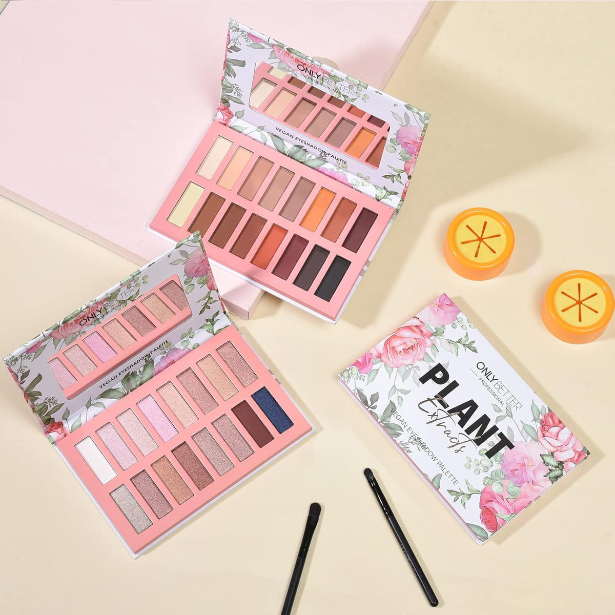 Organic Makeup Vegen Eyeshadow Palette with Mirror