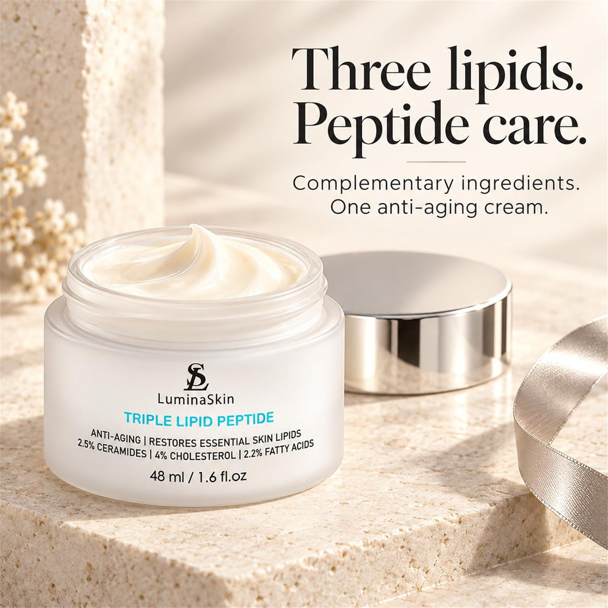 Triple Lipid Peptide - Restore & Fix Mature Skin Advanced Anti-Aging Cream for Radiant, Smooth Skin