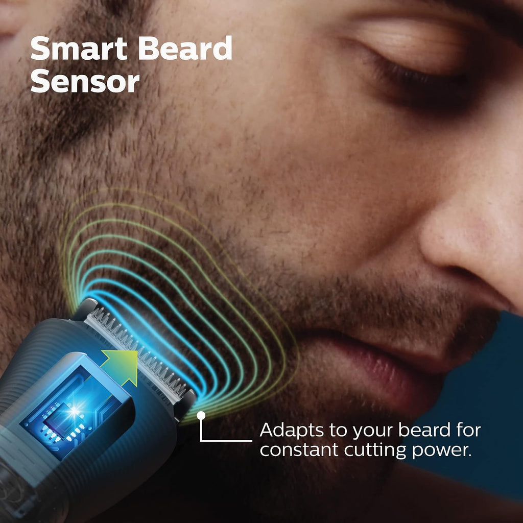 Norelco Philips Multigroom 7000 Series, All-in-One Trimmer, Beard Trimmer and Hair Clipper, 19-Piece Men's Grooming Kit for Beard, Head, Hair, Body, and Face, Soft Pouch, MG7910/49