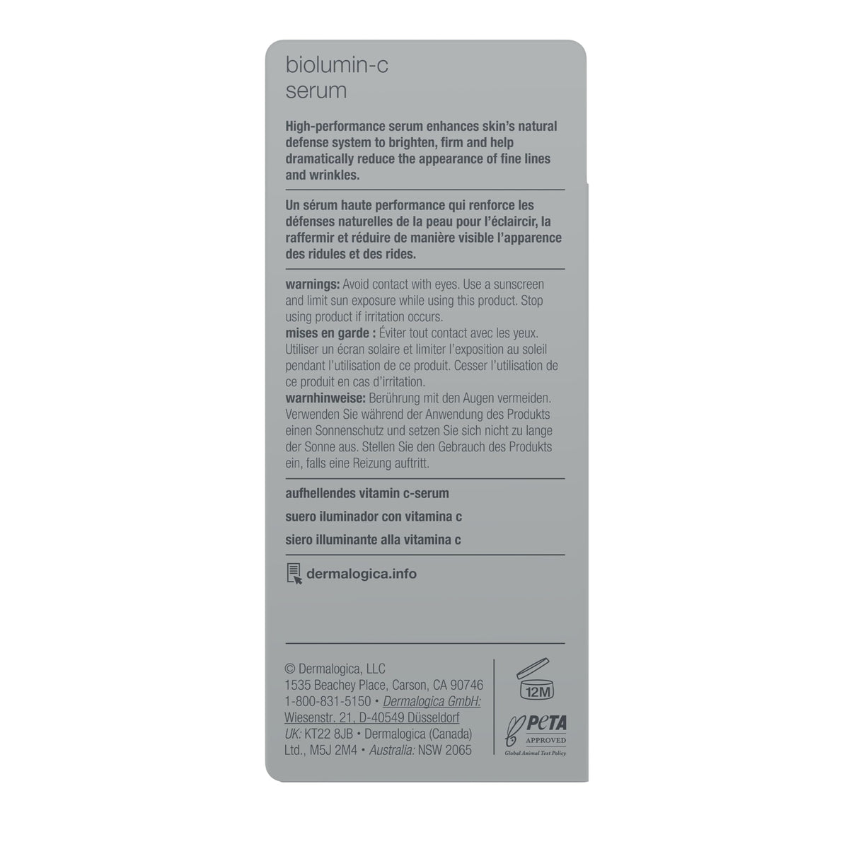 Dermalogica Biolumin-C Serum, Vitamin C Dark Spot Serum
