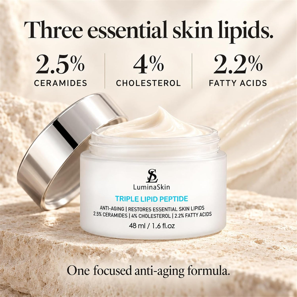 Triple Lipid Peptide - Restore & Fix Mature Skin Advanced Anti-Aging Cream for Radiant, Smooth Skin