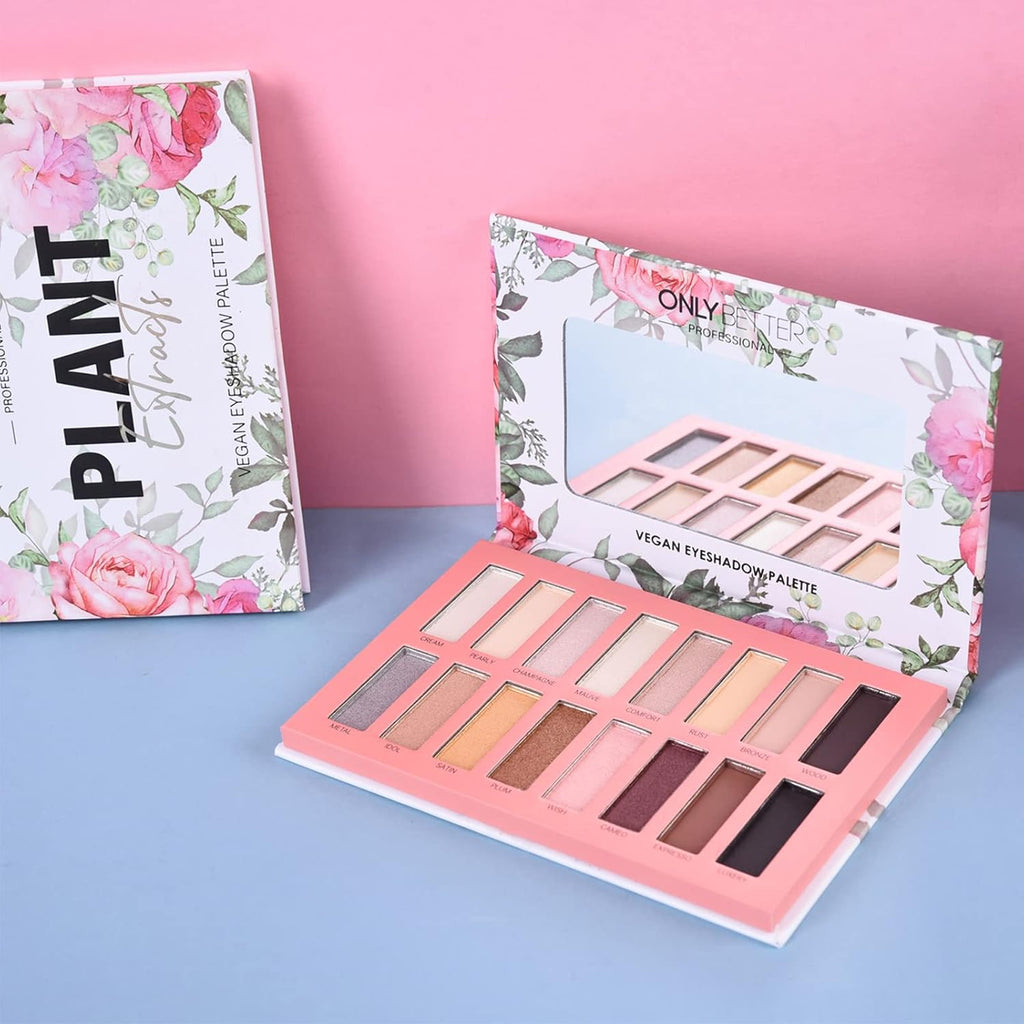 Organic Makeup Vegen Eyeshadow Palette with Mirror