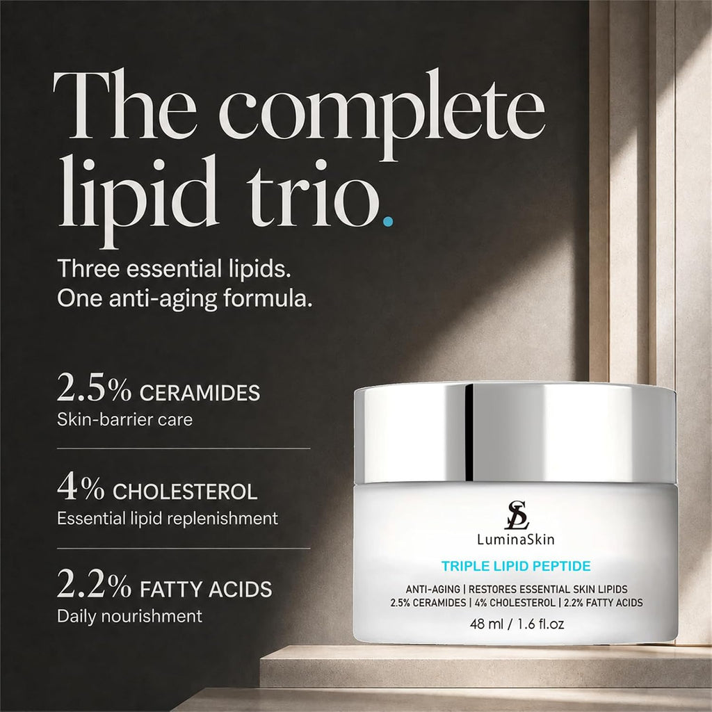 Triple Lipid Peptide - Restore & Fix Mature Skin Advanced Anti-Aging Cream for Radiant, Smooth Skin