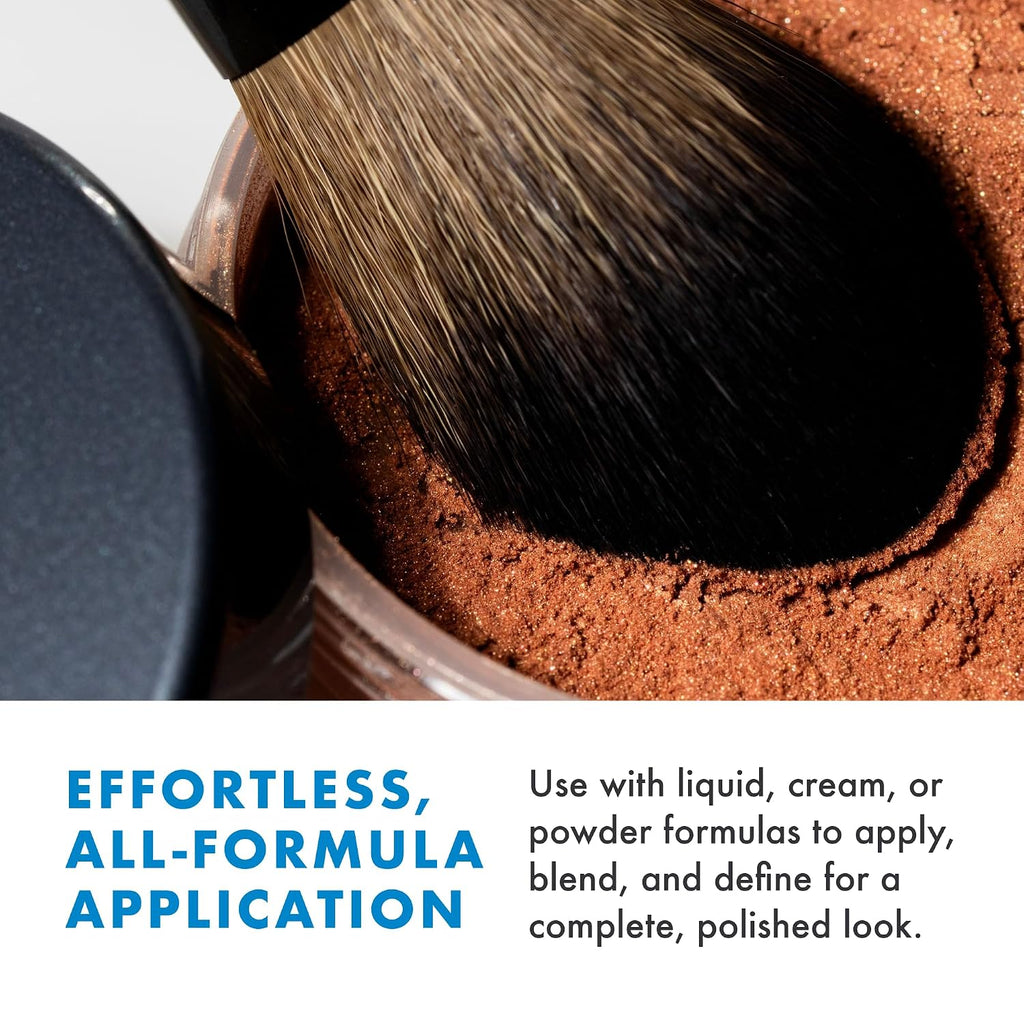 Cinema Secrets Professional Face Makeup Brush Set - Vegan Synthetic Foundation, Blush, Contour, Powder & Concealer Brushes - Complete Face Brush Kit for Women, Beginners & MUAs (6 Count)