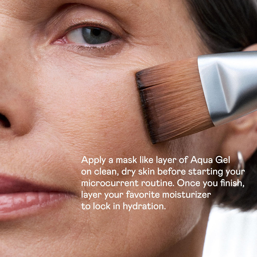 NUFACE IonPlex Aqua Gel Activator - The FDA-Cleared Un-Dupeable Microcurrent Facial Device Conductive Gel for Face & Body Devices + Hyaluronic Acid & Glycerin 24-Hour Hydration, 3.3 oz