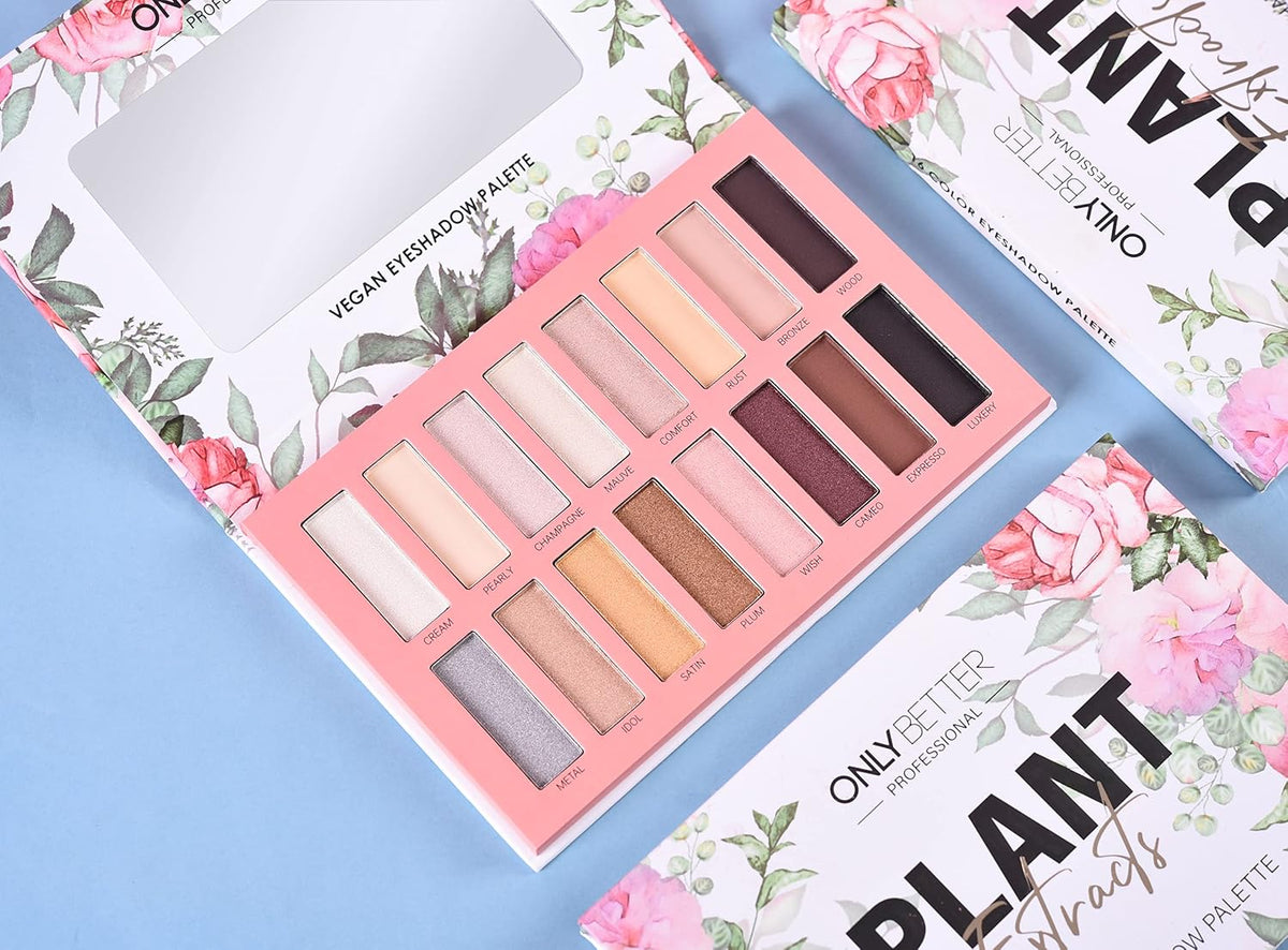 Organic Makeup Vegen Eyeshadow Palette with Mirror